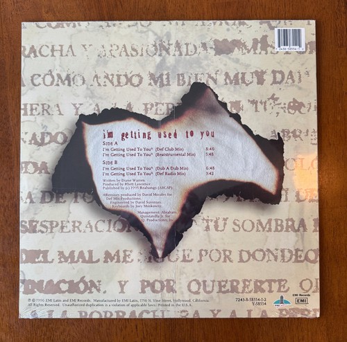 Selena - I'm Getting Used To You (1996) 12” Maxi-Single LP Vinyl - EMI Latin New - Imagen 2 de 2
