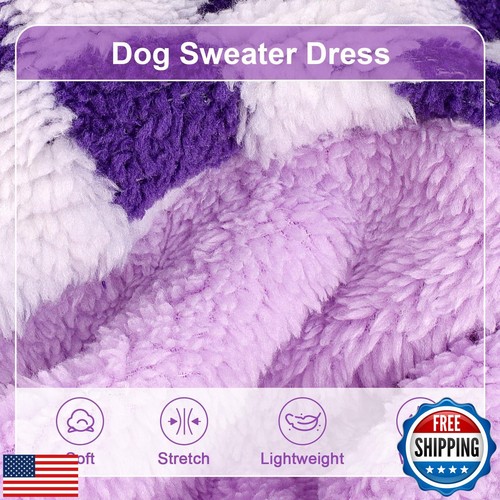 Sebaoyu Turtleneck Dog Pajamas for Small Dogs, Fleece Sweater, Winter Cute Ti - Bild 3 von 5