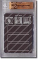 Huston Street * Edison Volquez * FELIX HERNANDEZ * Rookie Press Plate 1/1