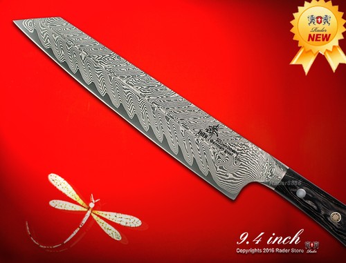 Handarbeit Damast 101 Schichten Kochmesser Kiritsuke 9,4" Full-Tang Holzgriff  - Bild 1 von 7