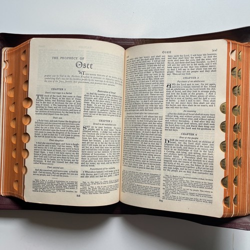 Holy Bible Catholic Press Holy Trinity Edition 1951 Boxed John O'Connell Gilt VG - Picture 10 of 13