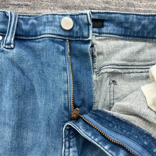Uniqlo Jeans Size 30 Womens Straight Low Rise Stretch Medium Blue Wash - Picture 3 of 10
