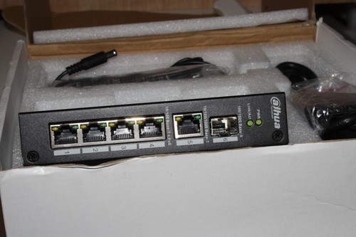 Commutateur PoE 4 ports DAHUA - DH-PFS3106-4P-60-EX ÉCRAN - LIVRAISON GRATUITE AU ROYAUME-UNI CONTINENT - Photo 4/12