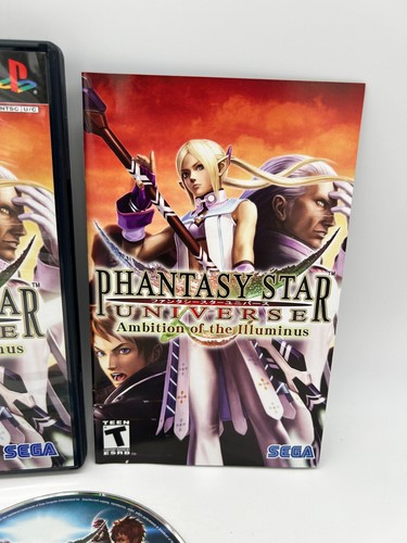 PHANTASY STAR UNIVERSE AMBITION OF THE ILLUMINUS Sony Playstation 2 PS2 Complete - Picture 4 of 7