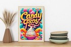 Candy Floss Wall Art Print 2025 Dining Kitchen Funky Made By Us Unframed #3