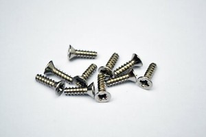 5.5mm x 32mm No 12 Pozi Countersunk Self Tapping Screws Zinc Plated DIN 7982 CZ