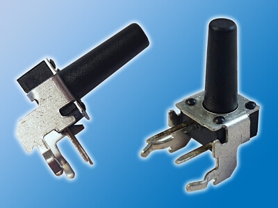 3x Taster | 6x6mm | Höhe 11,85mm | JTP1236D |Schwarz | Tastend | Horizontal |THT