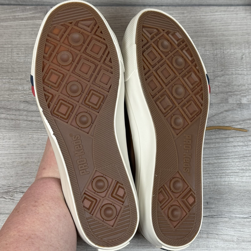 PRO KEDS Royal HI Top Beige Nylon Canvas Lifestyle Retro Casual Sneaker Men 7 W9 - Picture 11 of 11