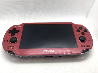 Sony PS Vita Red PCH-1000 Playstation Wi-Fi w/ Charger + Box