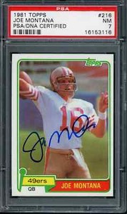 1981-Topps-216-Joe-Montana-RC-Rookie-Signed-Auto-PSA-DNA-7-NM