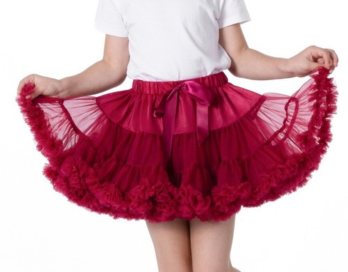 DANCE TUTU SKIRT CHILDREN GIRLS LUXURY THICK FANCY DRESS PARTY COSTUME UK - Picture 2 of 8