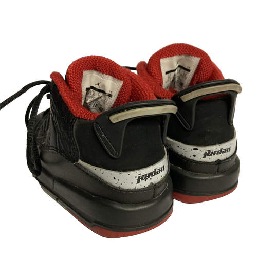 Nike Air Jordan Dub Zero Shoes Leather Black Size 6C 311072-013 Kid Boys Toddler - Picture 3 of 5
