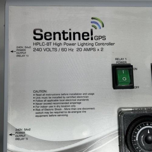 Sentinel GPS HPLC-8T High Power Lichtsteuerung 8 Steckdosen 8000W Timer - Bild 2 von 7