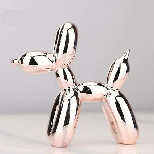 Electroplated Resin Dog Crafts Nordic Balloon Dog Ornament Puppy Sculpture Home - Picture 17 of 18