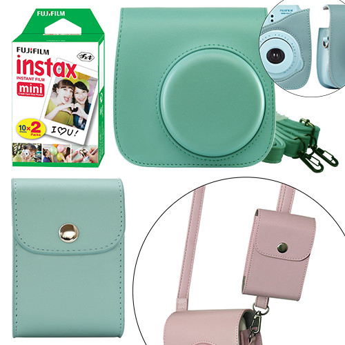 Fuji Instax 20 Sheet Film + Case Bag & Film Pouch for Fujifilm Mini 8 8+ 9 - Picture 11 of 18