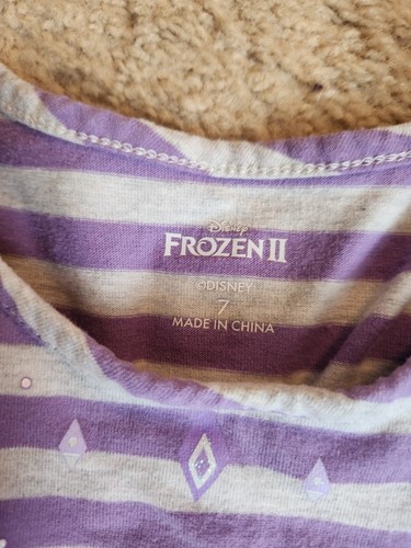 Disney Frozen Girls Dress - Elsa Dress - Purple Dress - Girls Size 7 - Picture 6 of 6