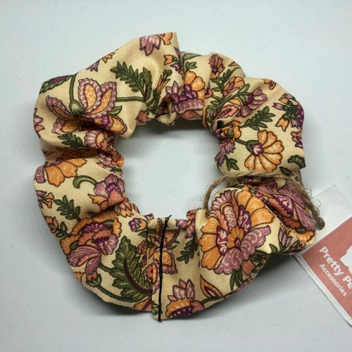 Red Gold Leopard Purple Orange Green Pink Floral Stripe Polkadot Hair Scrunchies - Picture 7 of 54