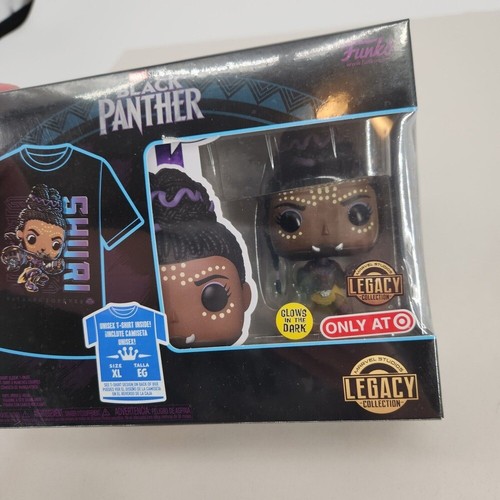 Nuevo en caja Camiseta Black Panther Funko Pop y XL Shuri Target Exclusivo GITD - Imagen 1 de 4