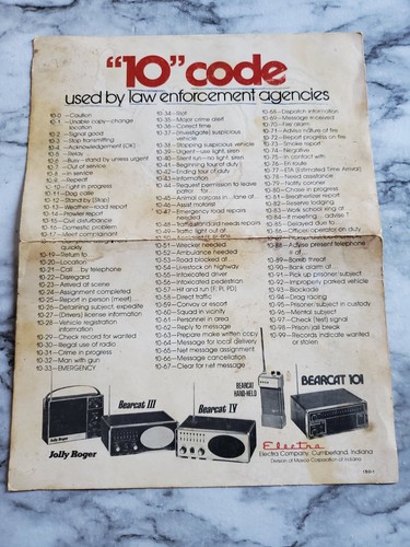Vintage Electra Bearcat 8 BC-8 4-Band FM Police Scanner & Manual SEE DESCRIPTION - Zdjęcie 13 z 15