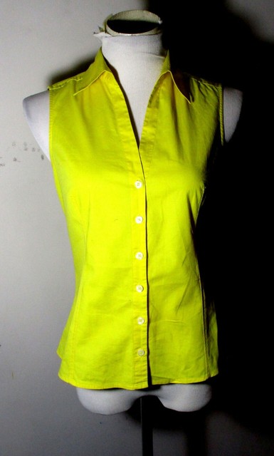 women s united colors of benetton yellow sleeveless shirt size chart united colors benetton