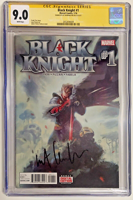 #ad Kit Harington Autographed CGC Signature Series Graded 9.0 Marvel Black Knight #1 $279.99