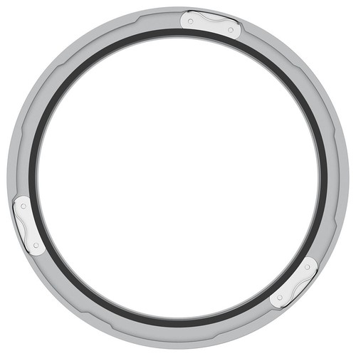 Metal Bezel Replacement Ring Tempered Glass Film for CMF Watch Pro 2(Silver Red) - Photo 8 sur 10