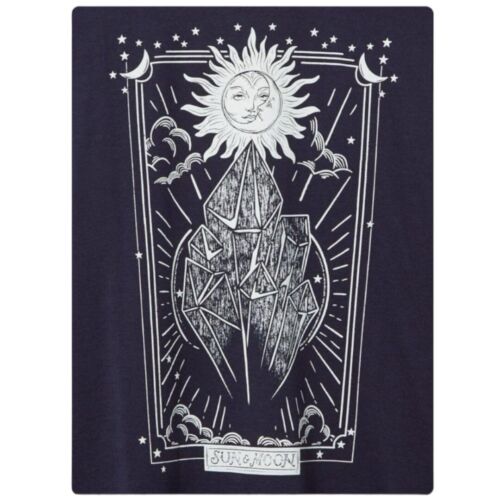 TORRID T-Shirt Navy Blue Moon Crystal Classic Fit Jersey Crew Tee NWT Size 2X