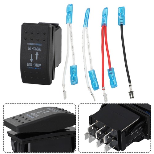 Interrupteur à bascule LED bleu facile à installer pour voitures camping-car e - Photo 2 sur 12