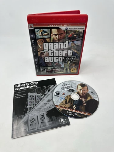 Grand Theft Auto IV GTA (Sony Playstation 3, 2008) Manual Included - FAST SHIP