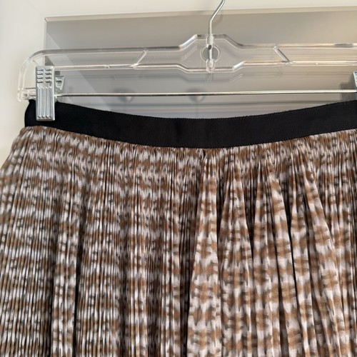 Jason Wu Silk Chiffon Silk Pleated Mini Skirt Size 2 Grey Brown - Picture 2 of 5