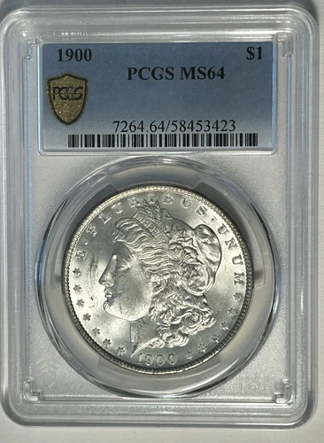 1900 MORGAN DOLLAR PCGS MS 64 / REVERSE TONER