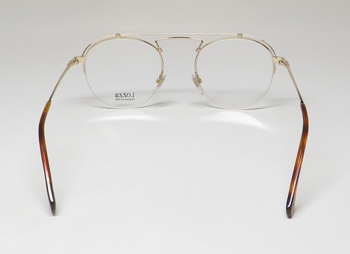 NUEVAS GAFAS LOZZA VL2316 0300 METAL Y PLÁSTICO 49-21-140 MEDIA MONTURA PARA HOMBRE DORADAS - Imagen 5 de 8