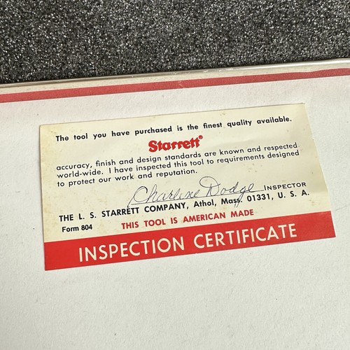 Starrett No. 120M Metric 150mm Dial Calipers with Case Yellow Dial Face - Picture 2 of 16