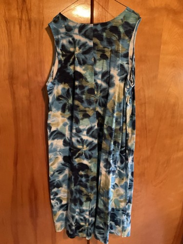 Denim & Co. Regular Linen Slub Jersey Midi Dress 2 X Excellent - Photo 3/3