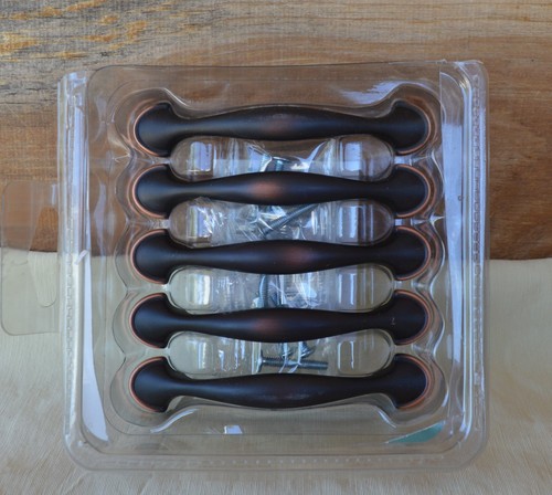 5 Liberty Hardware 3” Half Round 'Foot' Pull Bronze Copper Color 10 Screws - Picture 5 of 16
