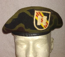 Vietnam / 5th Special Forces Group / Camouflage Beret / Captain