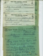 NEW YORK CENTRAL SYSTEM NYC TRAIN ORDERS (16) LAWRENCEVILLE, PENNSYLVANIA  1967.