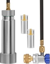 AC Oil Injector R134A, R1234YF Refrigerant A/C Dye Injector Kit with Adjustable