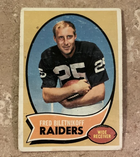 1970 Topps Fred Biletnikoff #85 HOF Oakland Raiders