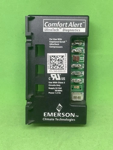 Emerson Climate Technologies Comfort Alert  Ultra Tech Diagnostics 543-0033-02