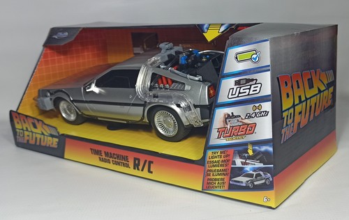 JADA 2025 BACK TO THE FUTURE DELOREAN TIME MACHINE 1:16 R/C UNUSED BOXED - Picture 16 of 24