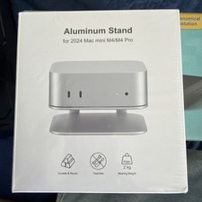 Mac mini M4 Dock Stand, Aluminum Desktop Stand Mount for New Mac mini