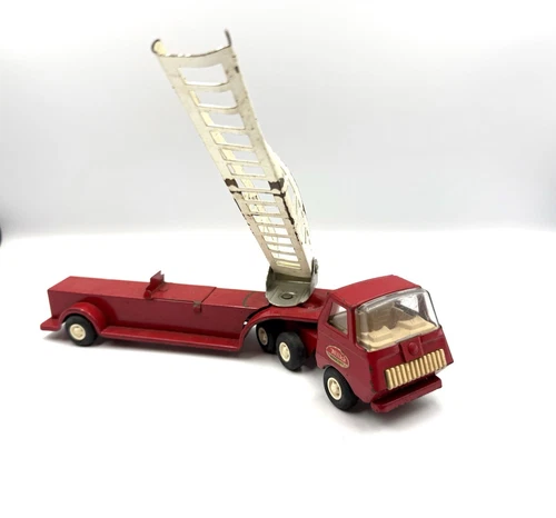 Tonka Red Fire Ladder Truck 55010 Vintage Metal approx. 11”overall