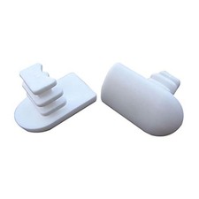 Sling Rail End Caps, Inserts, Fits Agio Brand Patio HALF OVAL, White