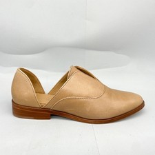 Nisolo Mujer 9.5 Emma DOrsay Oxford Mocasín Cuero Arena Punta Zapatos Planos