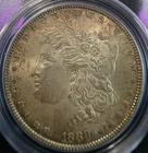 1889 Morgan Silver Dollar PCGS MS63 Nicely toned. Clean Older holder