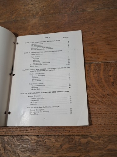 VA 1950 J. I. UNIDADES DE CONTROL HIDRÁULICAS MANUAL DE SERVICIO DEL DISTRIBUIDOR ESTUCHE TRACTOR K99 3 - Imagen 7 de 10