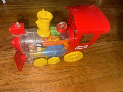 Vintage 1974 IDEAL TRAIN Toy Corp Wind-Up Engine Toy WORKS! READ