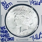 1926 S BU UNCIRCULATED SILVER PEACE DOLLAR AUTHENTIC U.S.MINT RARE KEY DATE 7465