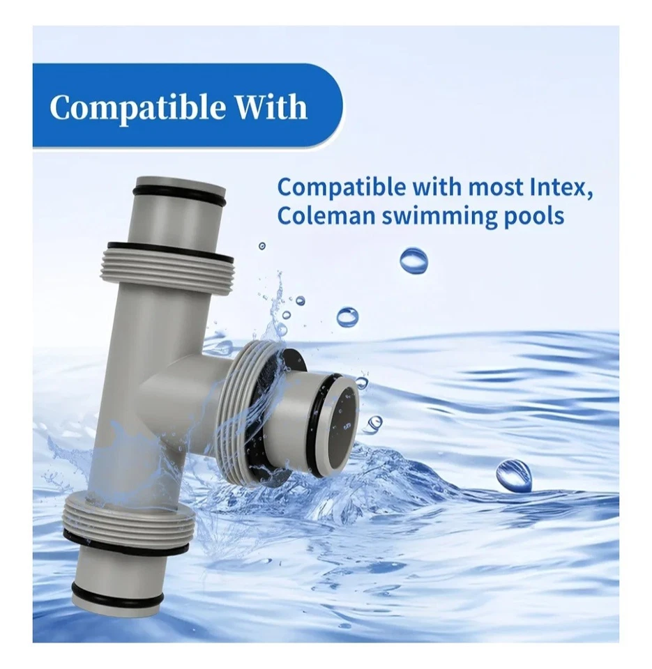 AOIT 1.5" to 1.5" T Joint 29060E Pool Pump Hoses Compatible with In Tex Cole Man - Image 2 of 4